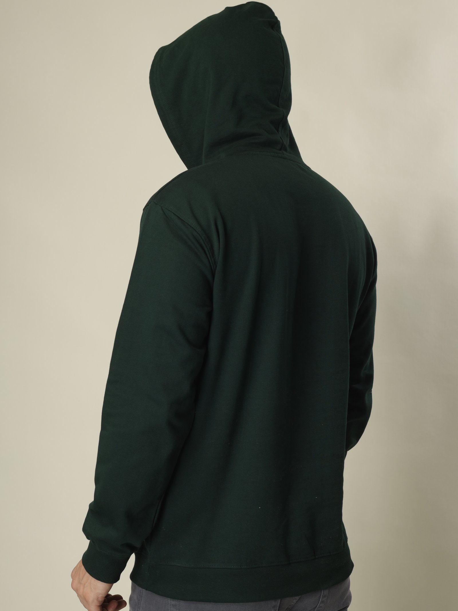 Hoodie Unisex Solid  Green