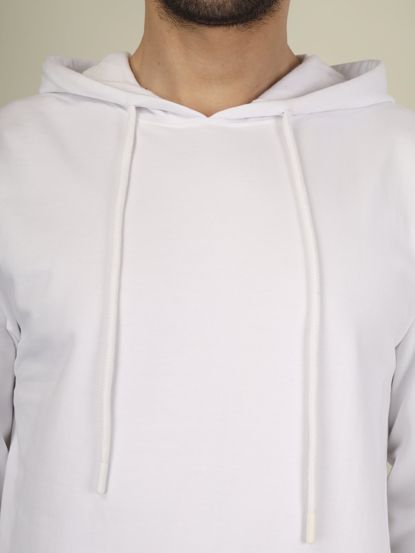 Hoodie Unisex Solid (White)