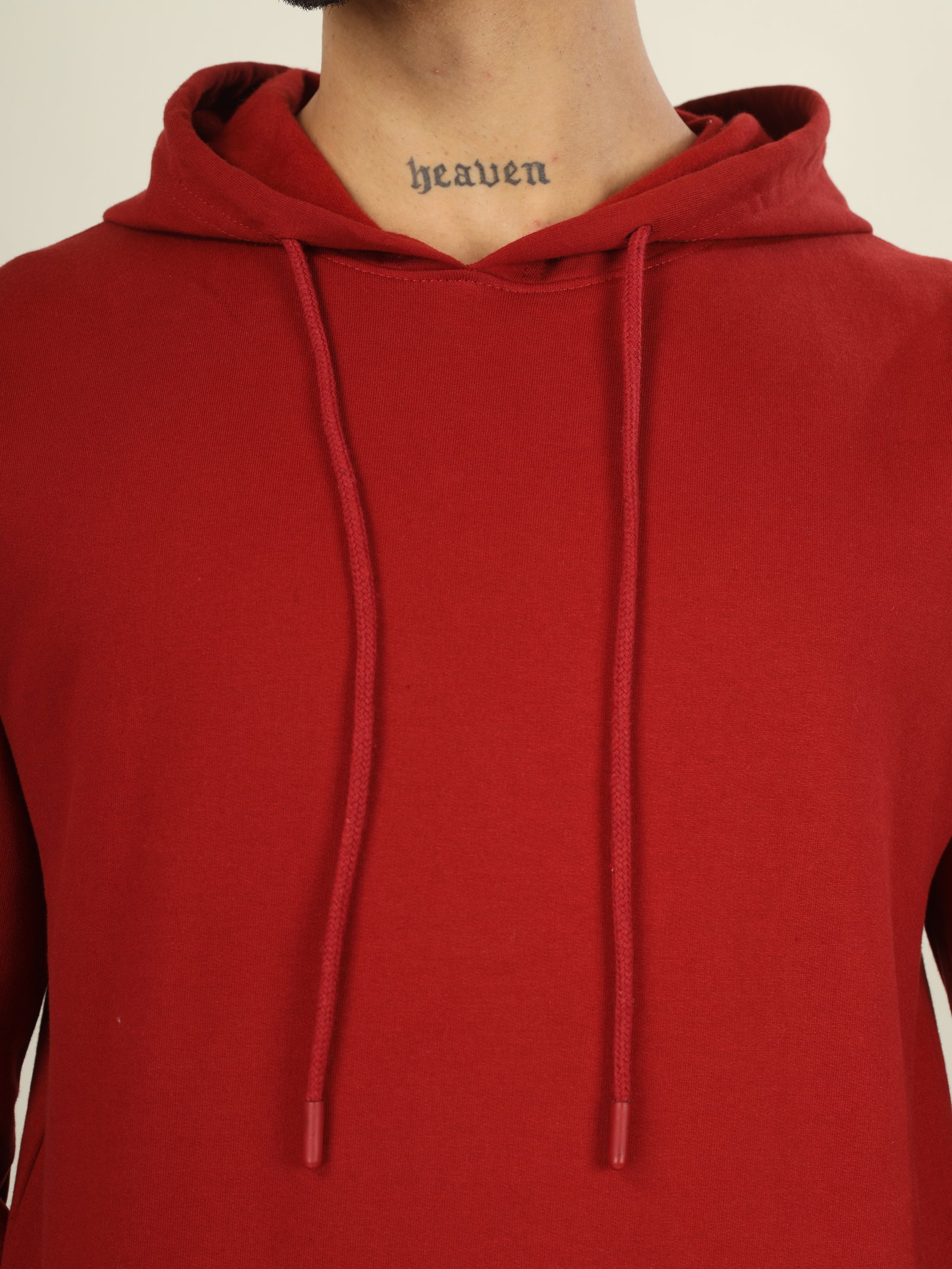 Hoodie Unisex Solid (Red)