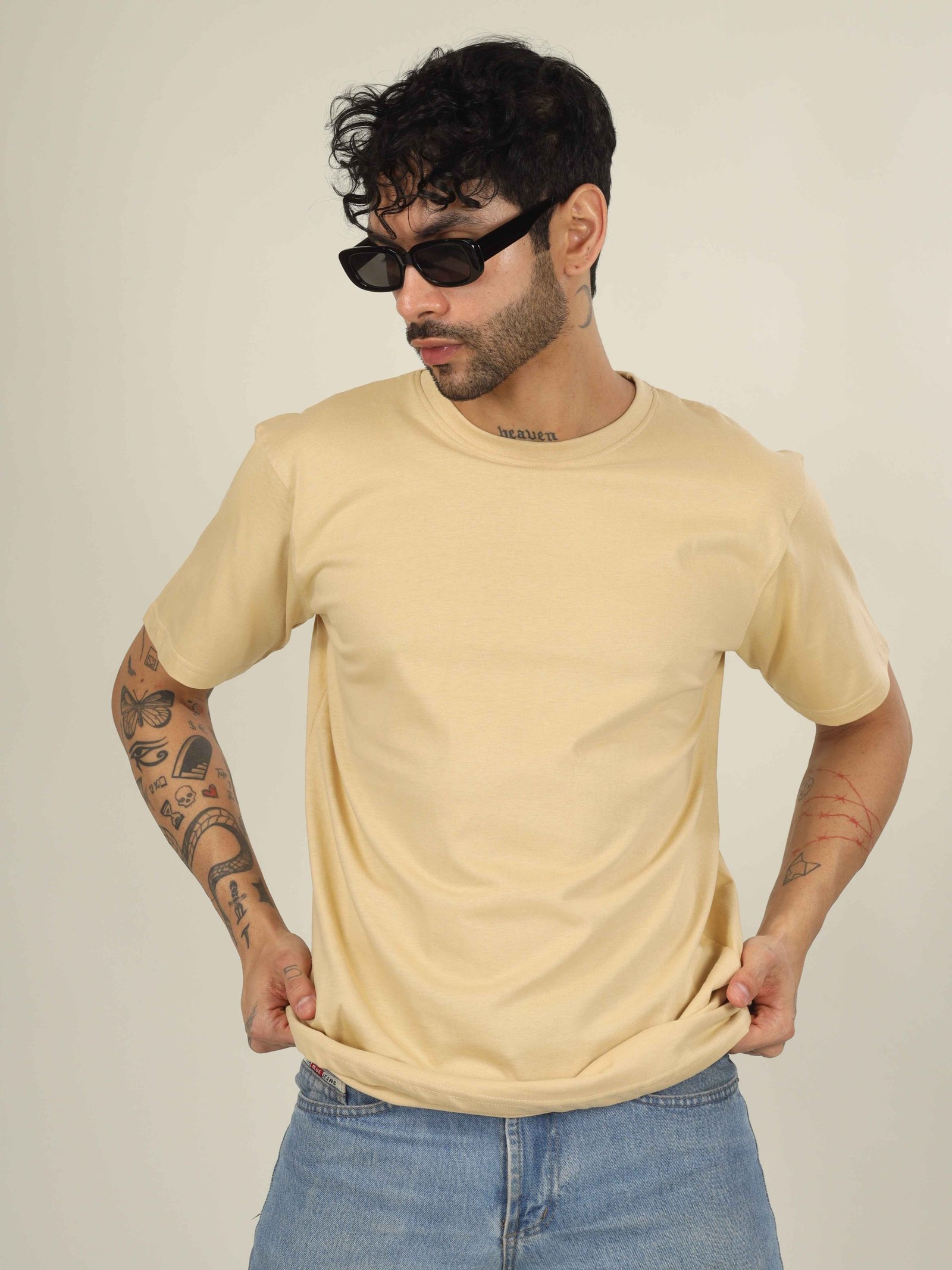 Regular Half Sleeve Plain T-Shirt (Sandal)