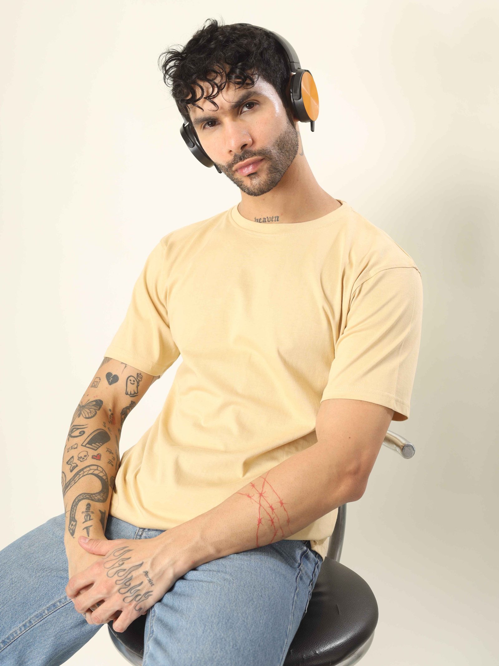 Regular Half Sleeve Plain T-Shirt (Sandal)