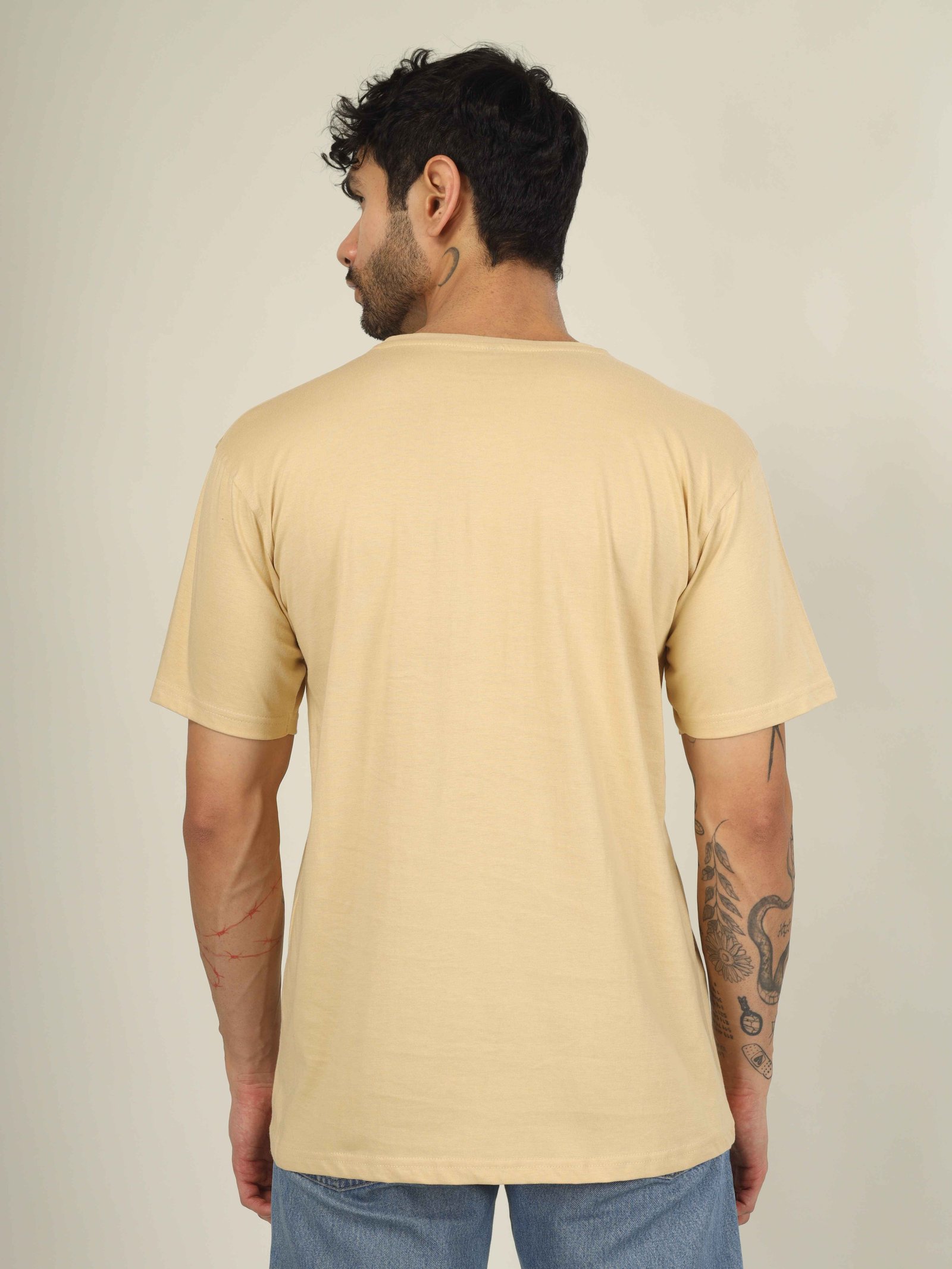Regular Half Sleeve Plain T-Shirt (Sandal)