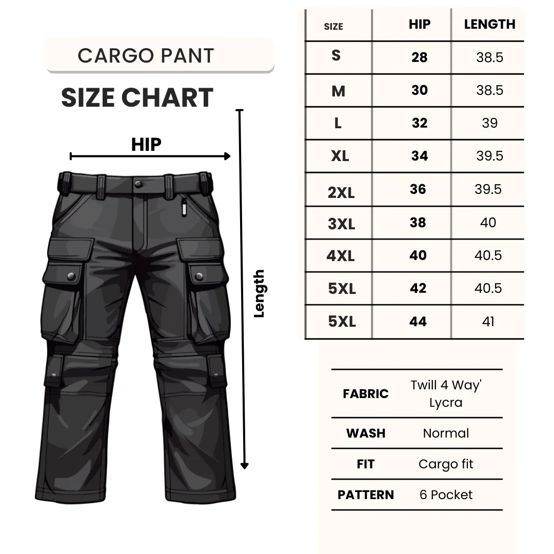 Cargo Pants Pack 3 Combo ( Black,Brown,LGrey)