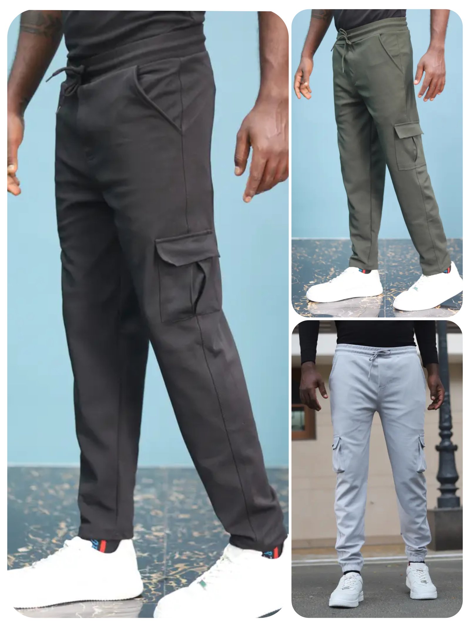 Black, Olive Green,Grey