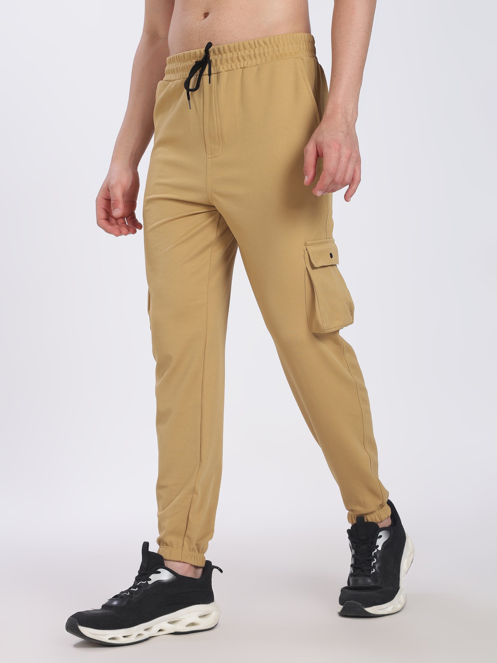 Lycra Cargo Pants Five Pocket With cuff (SANDAL)