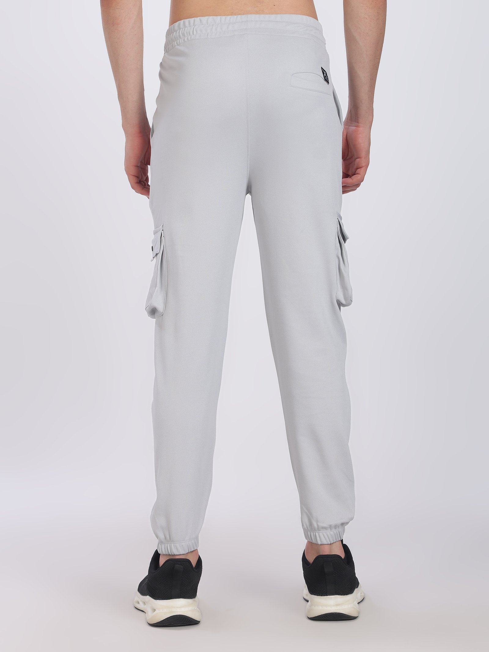 Lycra Cargo Pants Five Pocket With cuff (Grey)