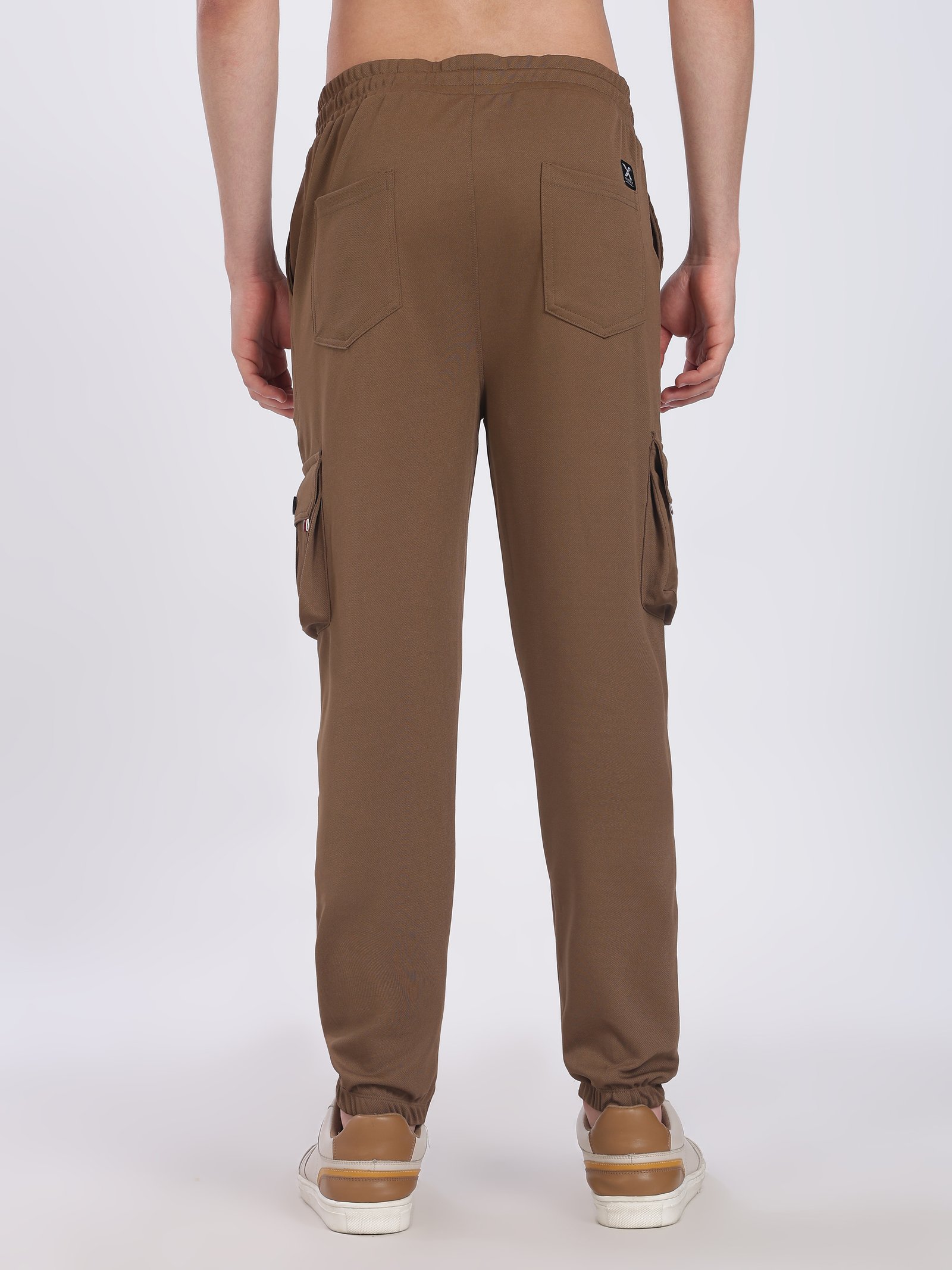 Lycra 6 Pocket Cargo Pant With cuff (Brown)