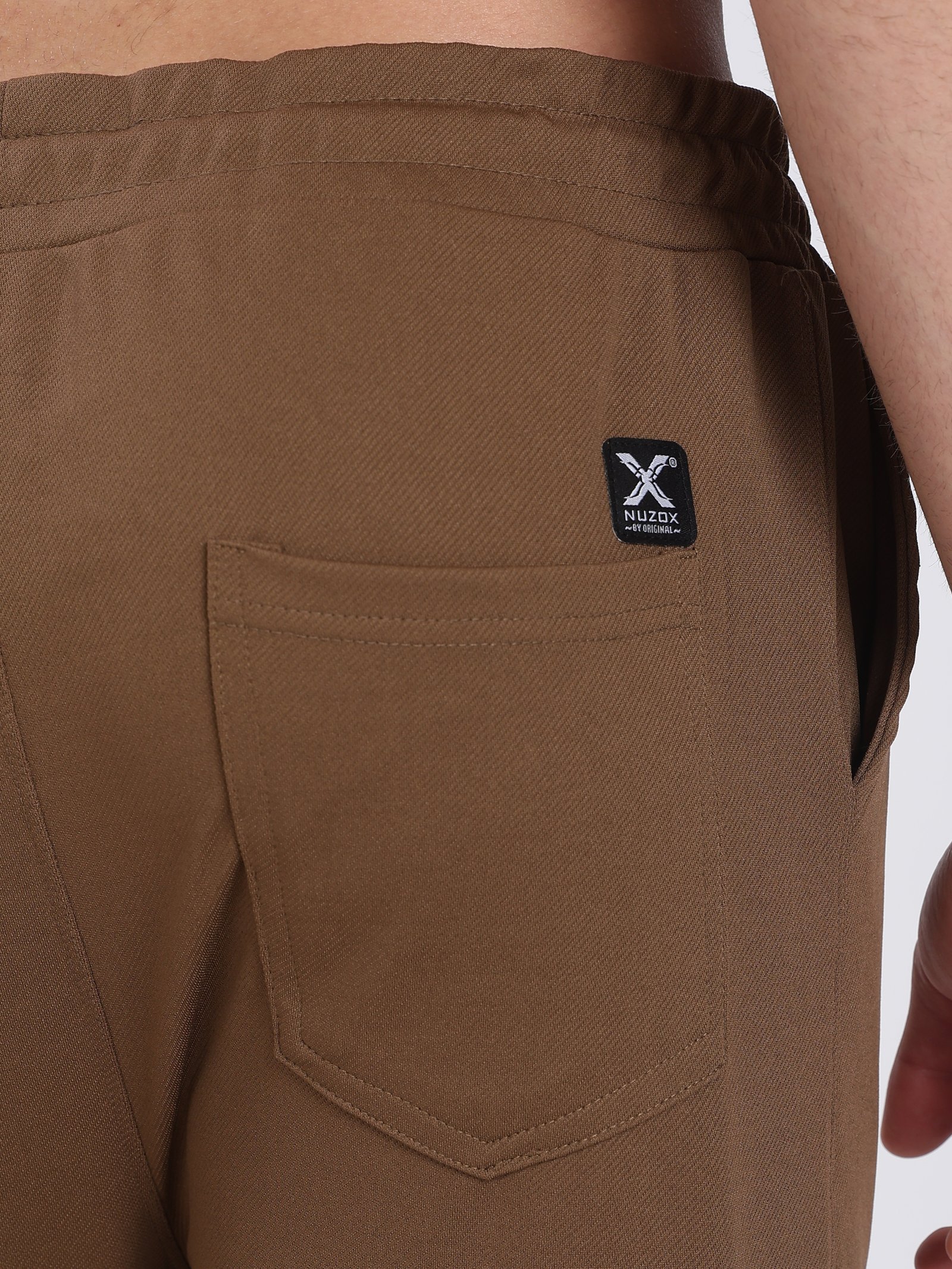 Lycra 6 Pocket Cargo Pant With cuff (Brown)