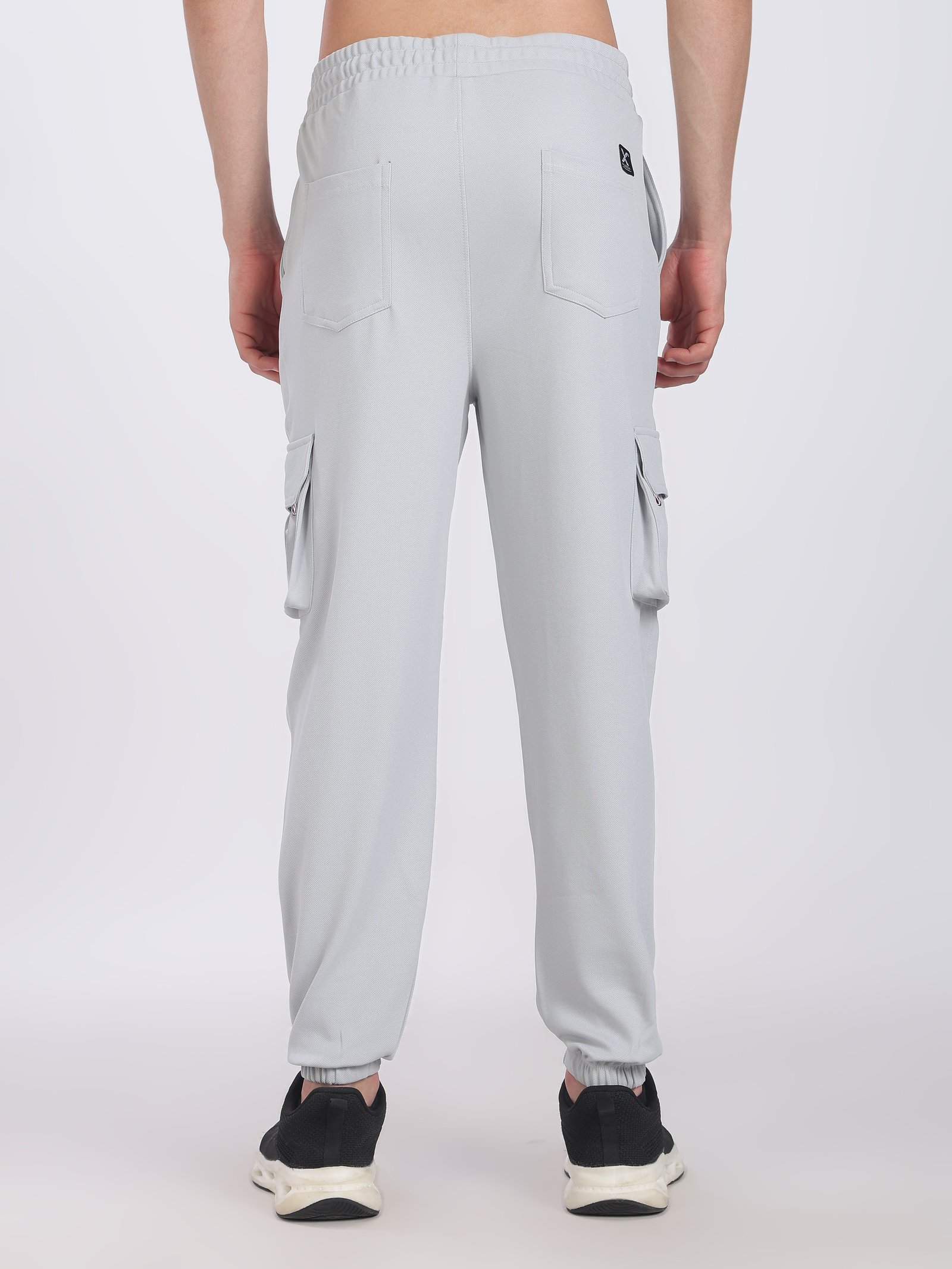 Lycra 6 Pocket Cargo Pant With cuff (LIght Grey)
