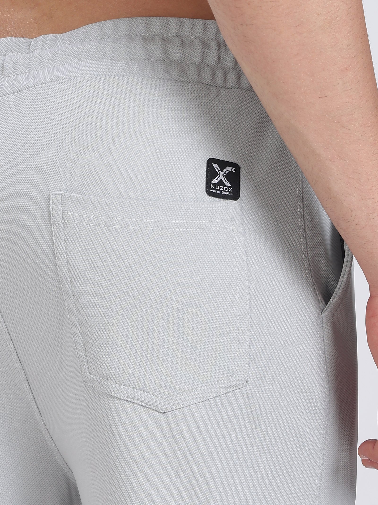 Lycra 6 Pocket Cargo Pant With cuff (LIght Grey)