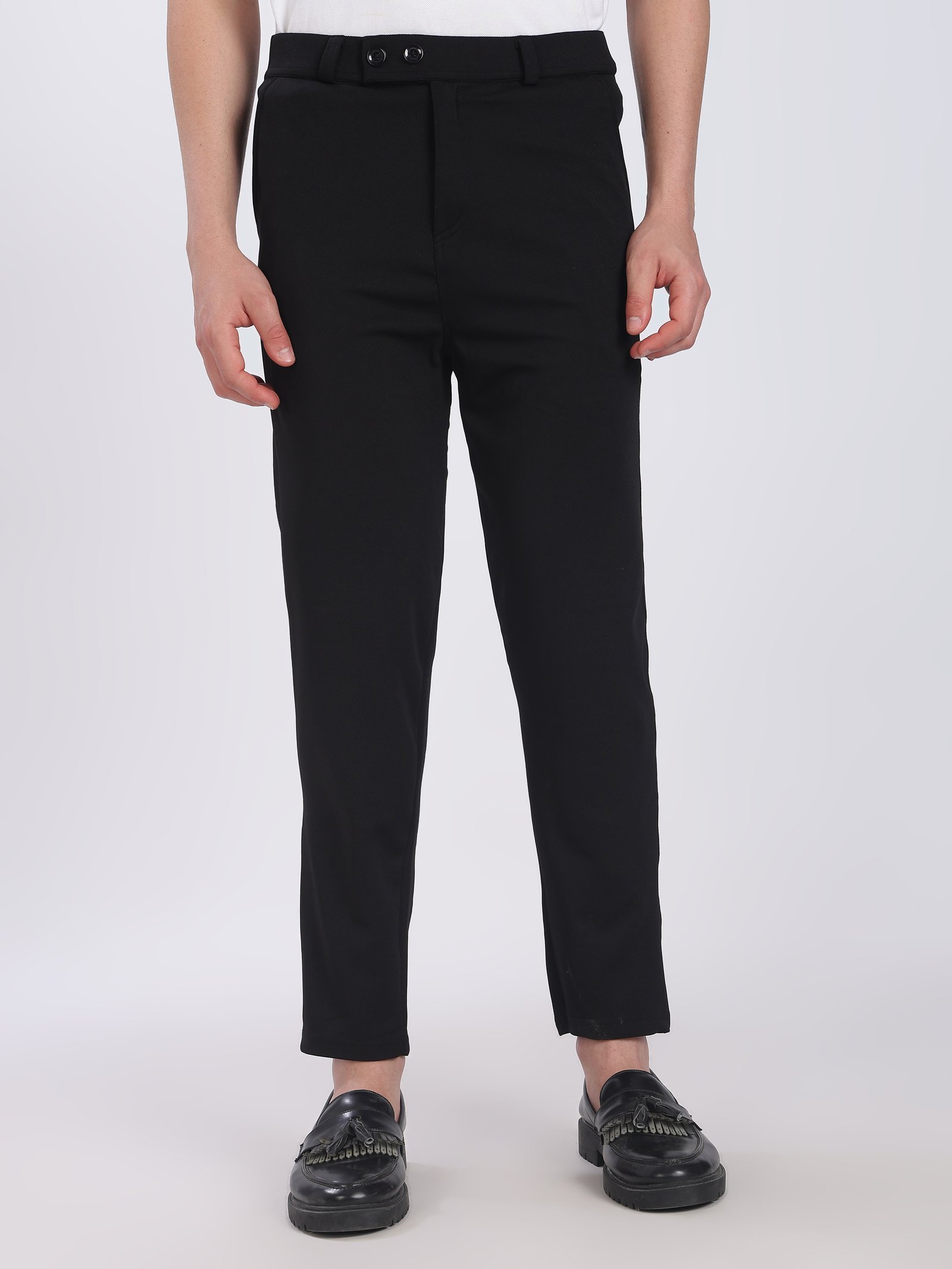 Lycra Formal Pant for Men (Black)