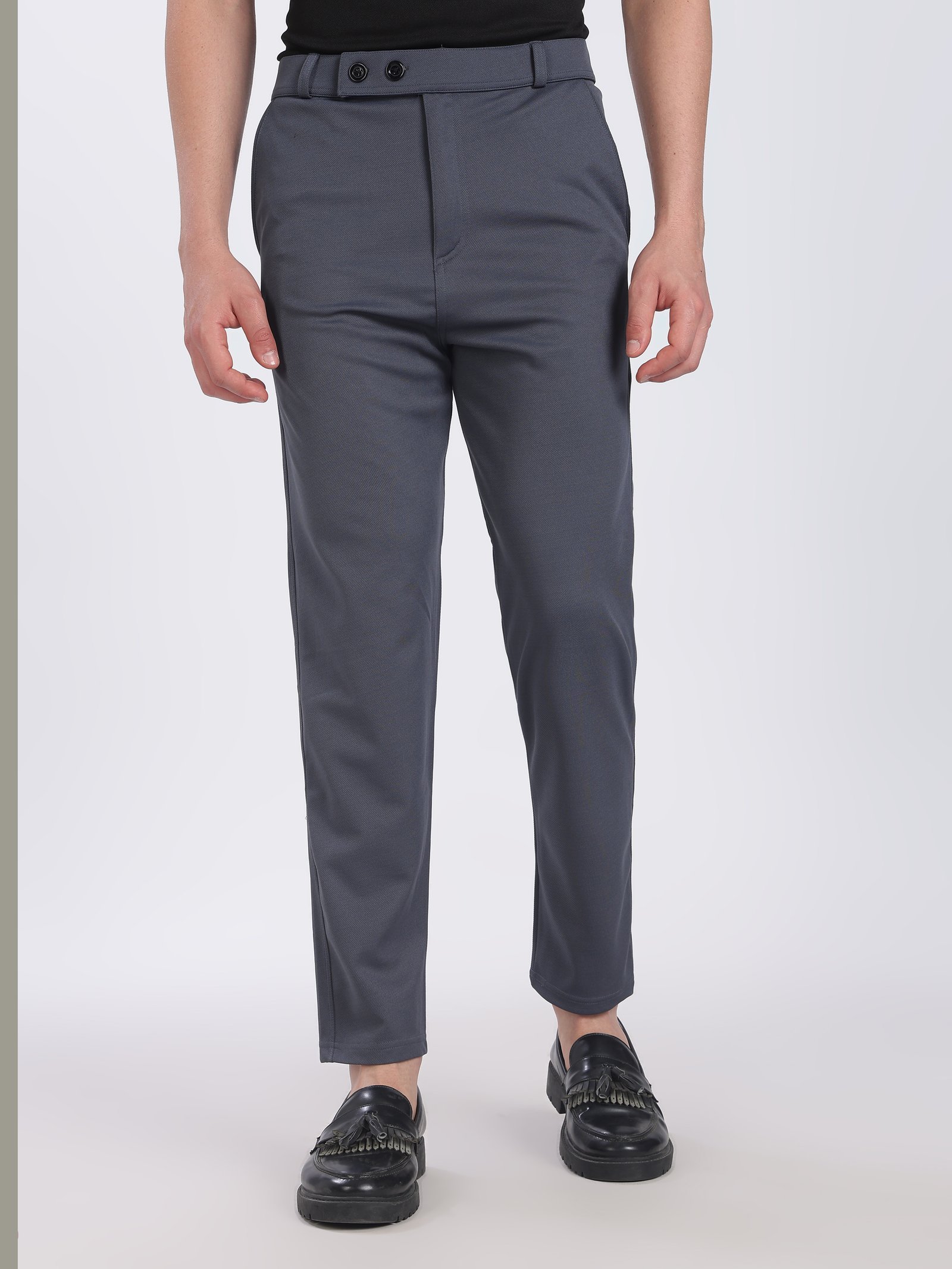 Lycra Formal Pant for Men(Dark Grey)