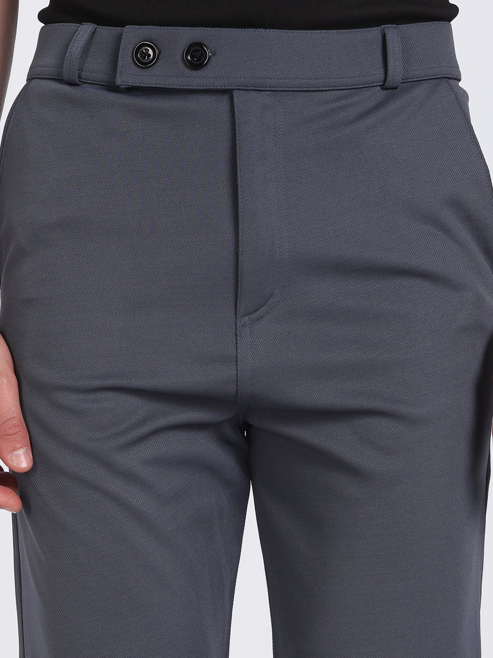 Lycra Formal Pant for Men(Dark Grey)