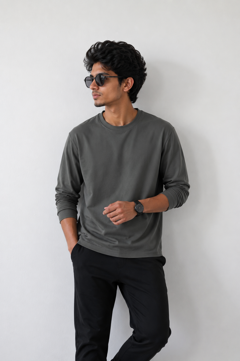 Plain Full Hand T-Shirt Lycra