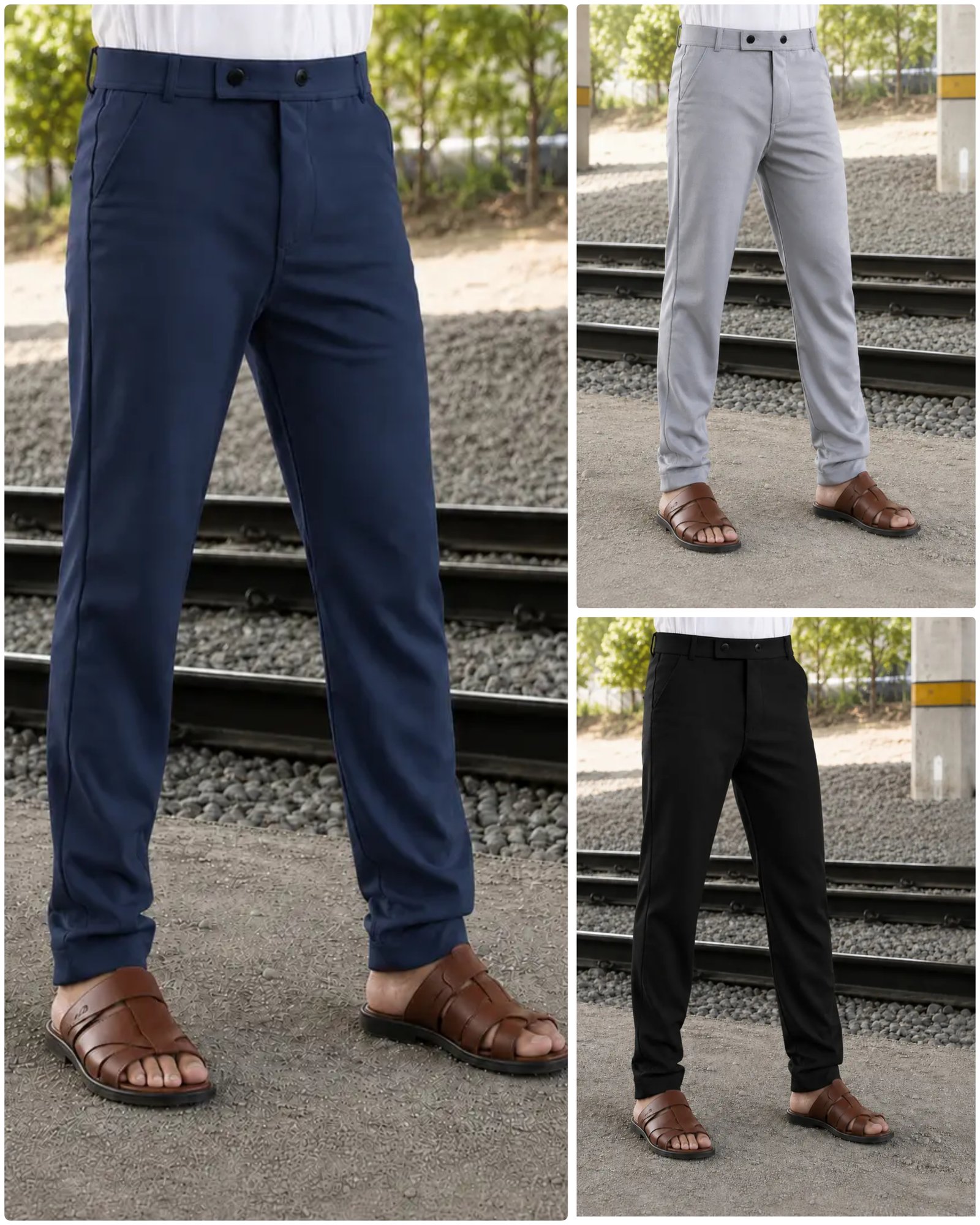 Combo 3 Premium Lycra Formal Phant