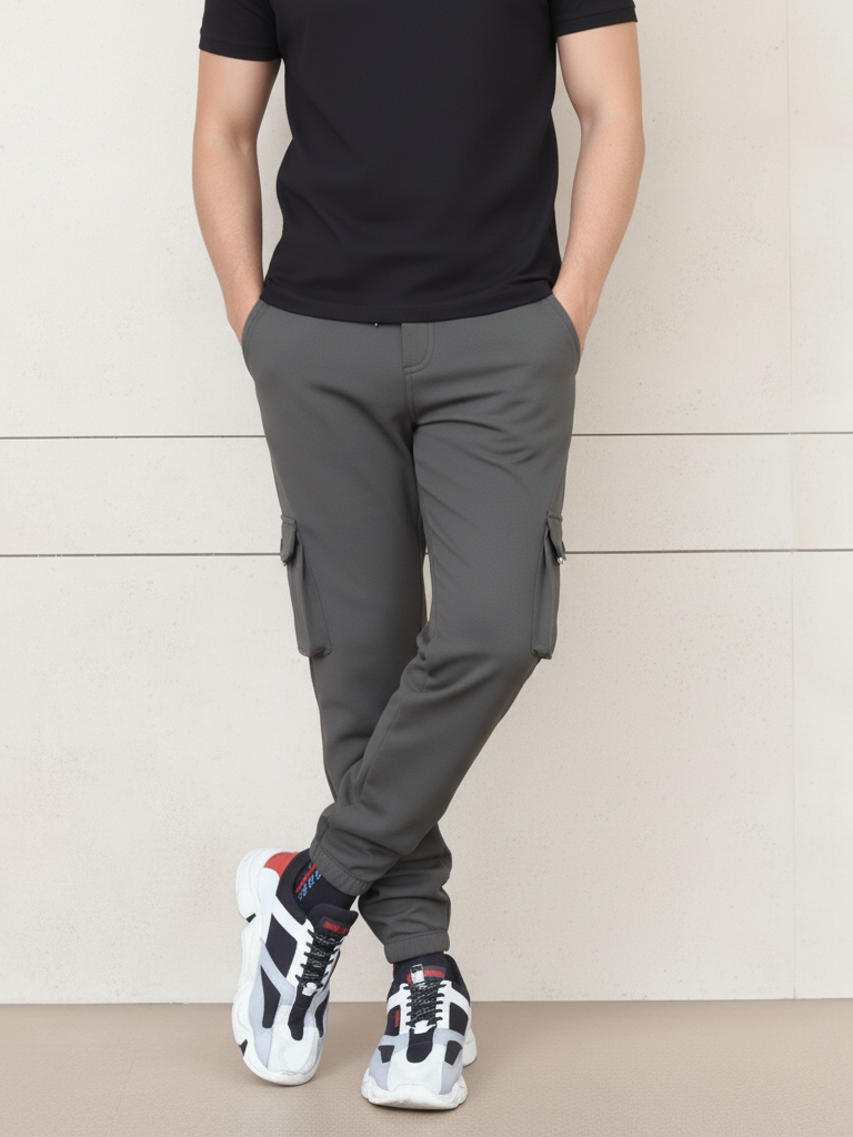 Lycra 6 Pocket Cargo Pant (Olive Green)