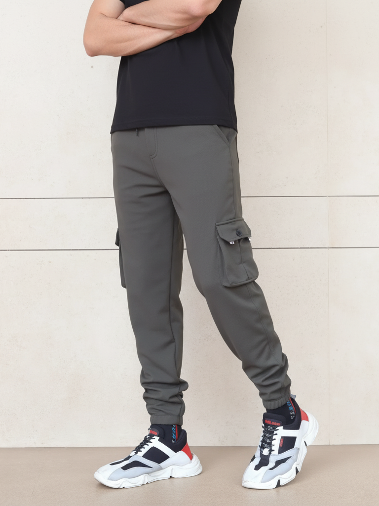 Lycra 6 Pocket Cargo Pant (Olive Green)