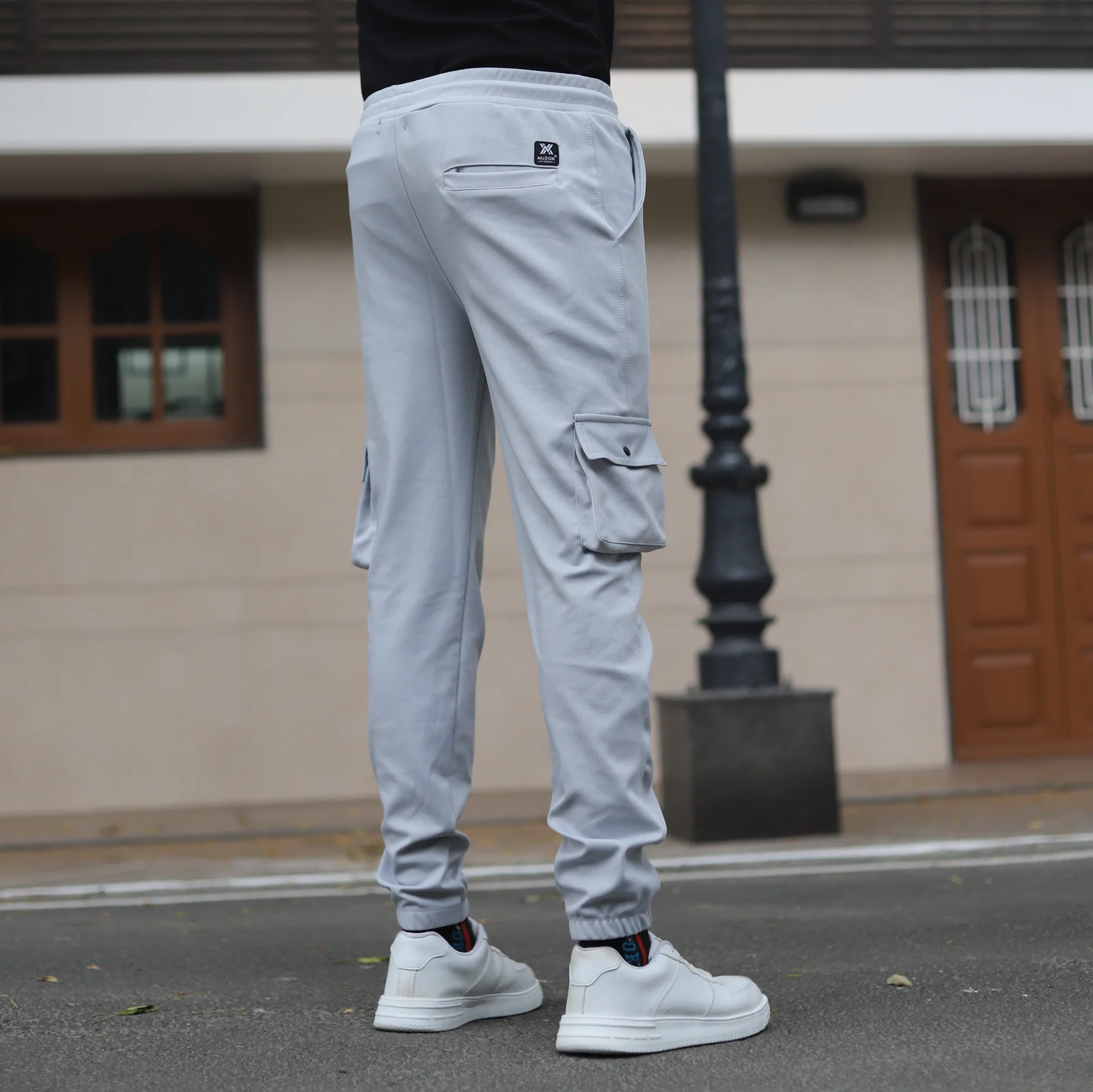 Lycra 6 Pocket Cargo Pant (LIght Grey)