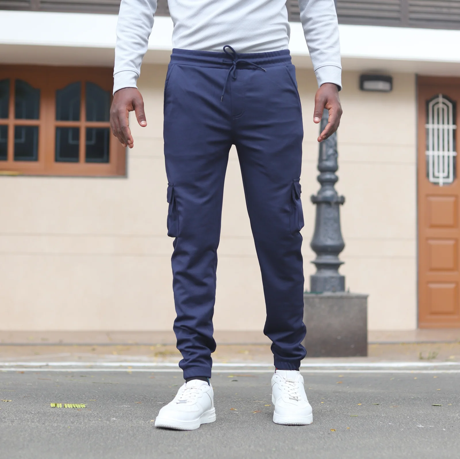 Lycra 6 Pocket Cargo Pant (Navy)